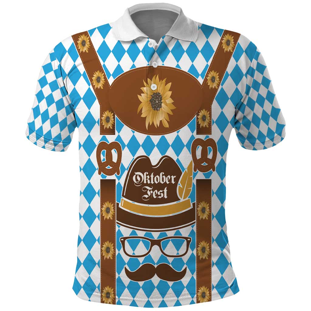 Germany Oktoberfest Polo Shirt Lederhosen Costume
