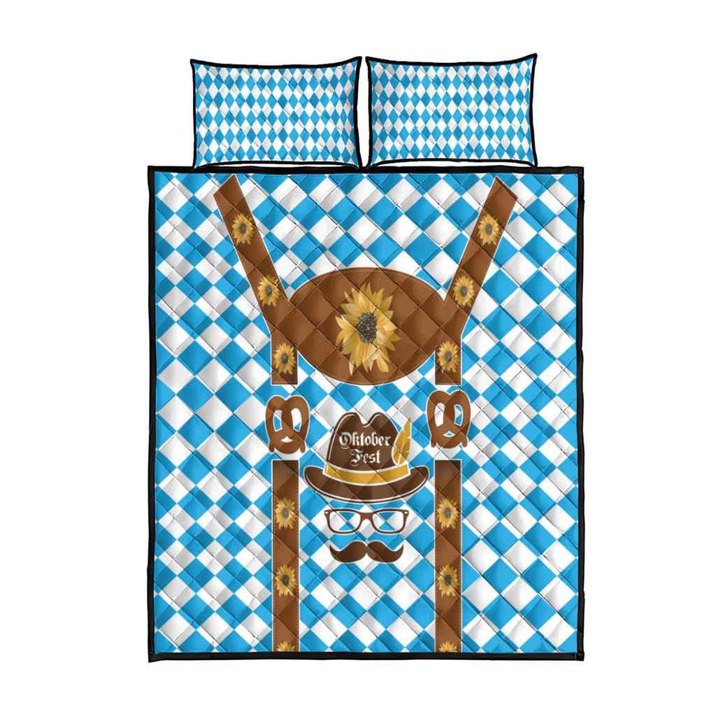 Germany Oktoberfest Quilt Bed Set Lederhosen Costume