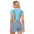 Germany Oktoberfest Raglan Cropped T Shirt Lederhosen Costume