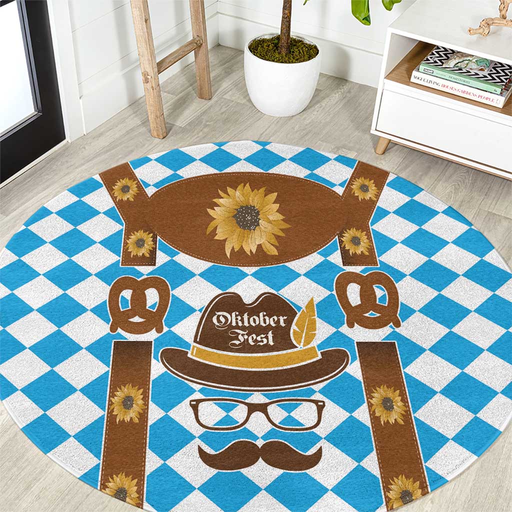 Germany Oktoberfest Round Carpet Lederhosen Costume