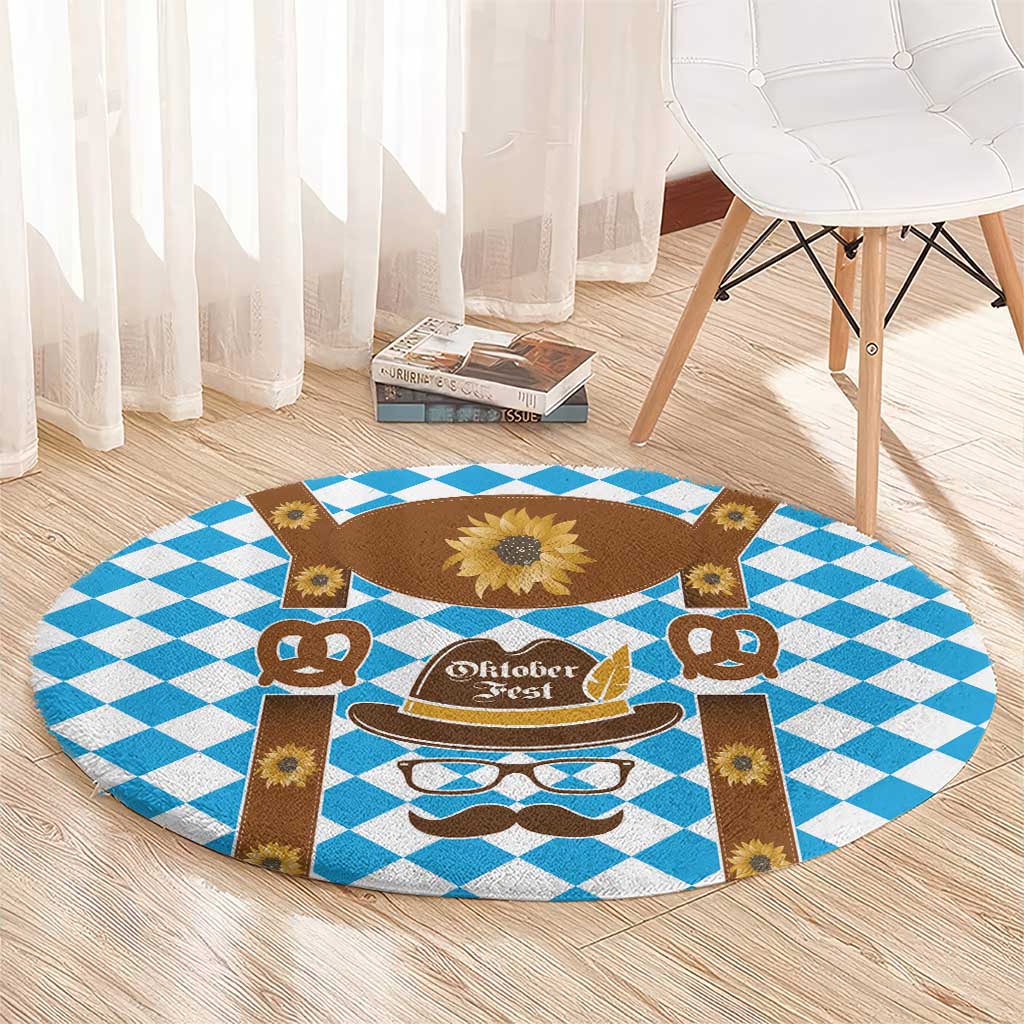 Germany Oktoberfest Round Carpet Lederhosen Costume