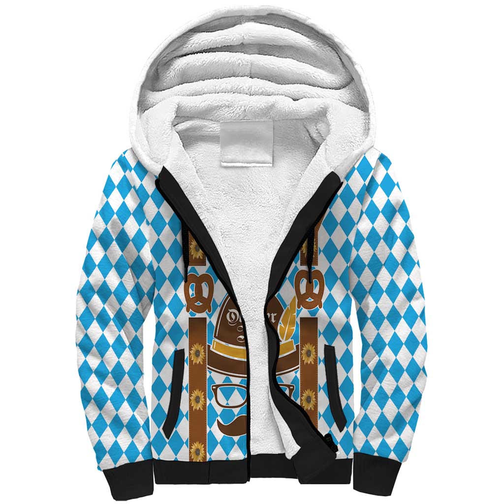 Germany Oktoberfest Sherpa Hoodie Lederhosen Costume