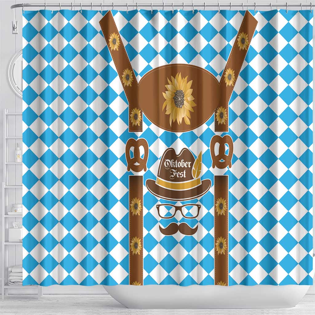 Germany Oktoberfest Shower Curtain Lederhosen Costume