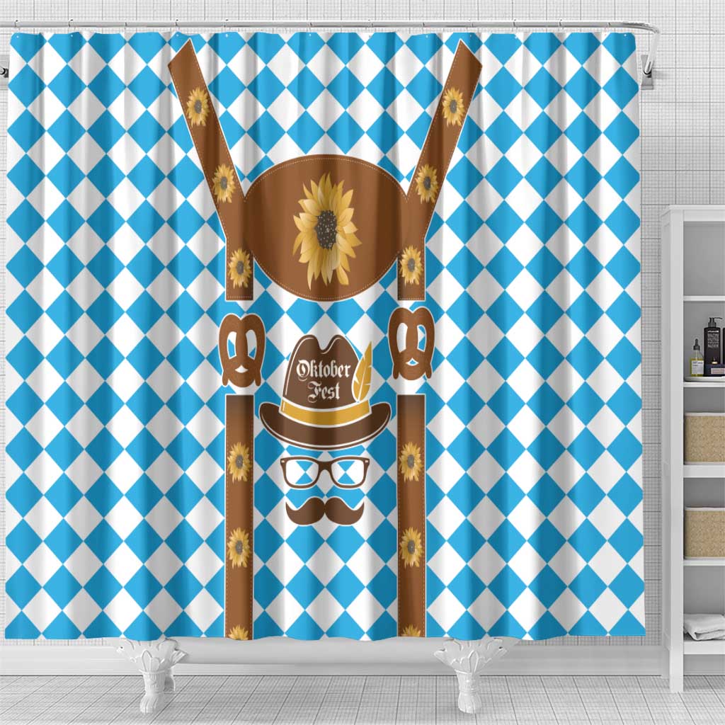 Germany Oktoberfest Shower Curtain Lederhosen Costume