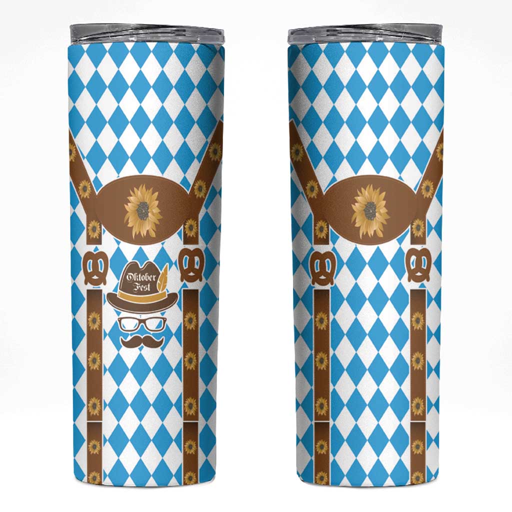 Germany Oktoberfest Skinny Tumbler Lederhosen Costume