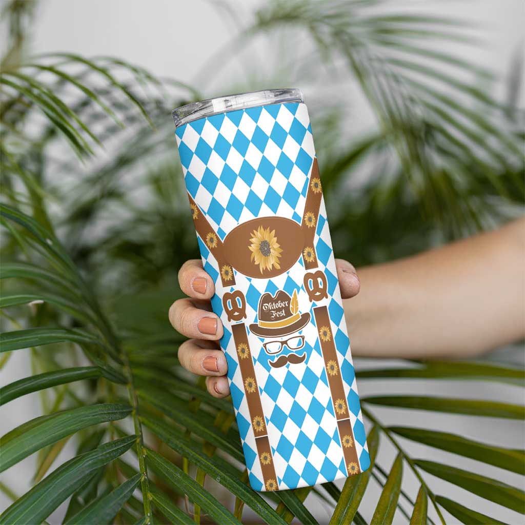 Germany Oktoberfest Skinny Tumbler Lederhosen Costume