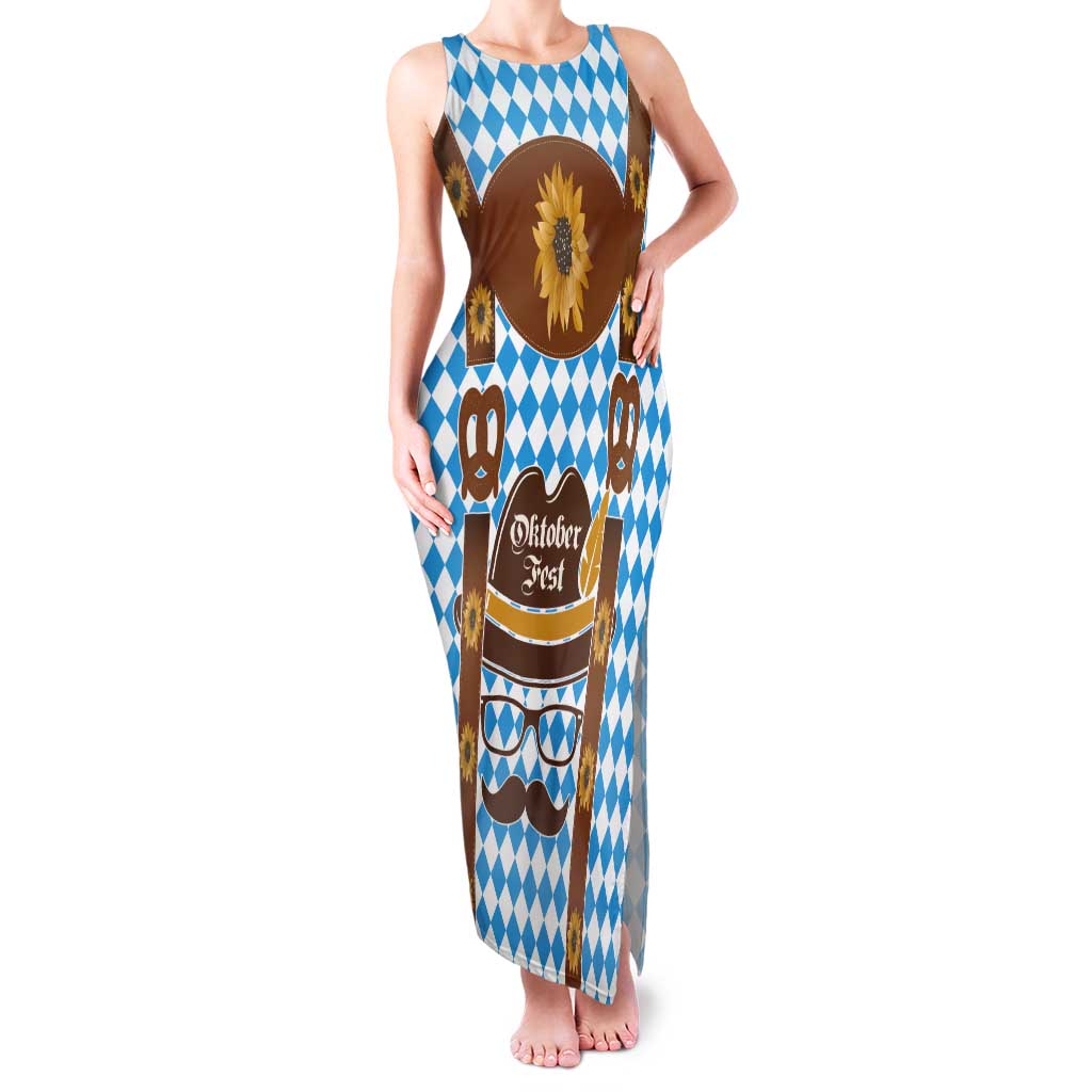 Germany Oktoberfest Tank Maxi Dress Lederhosen Costume