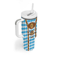 Germany Oktoberfest Tumbler With Handle Lederhosen Costume