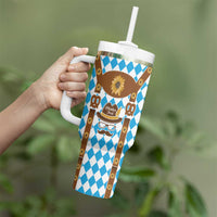 Germany Oktoberfest Tumbler With Handle Lederhosen Costume