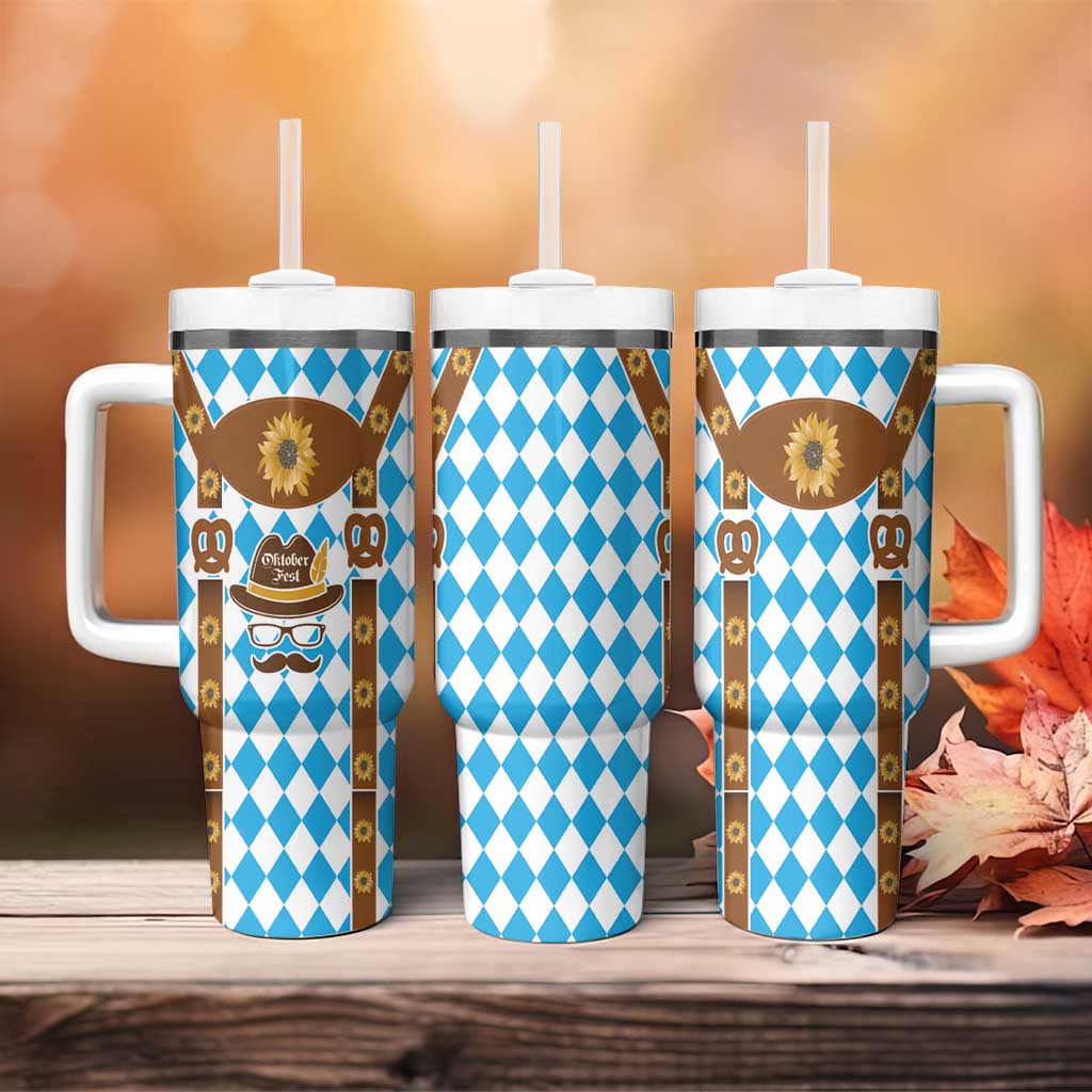 Germany Oktoberfest Tumbler With Handle Lederhosen Costume