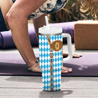 Germany Oktoberfest Tumbler With Handle Lederhosen Costume