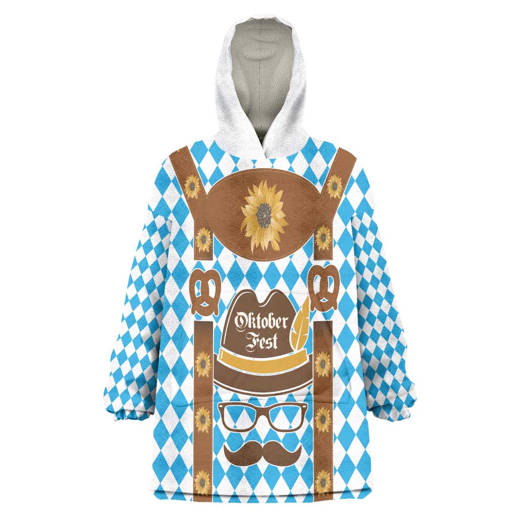 Germany Oktoberfest Wearable Blanket Hoodie Lederhosen Costume