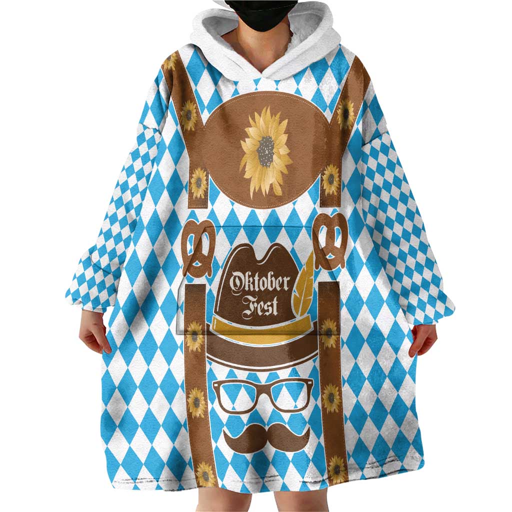 Germany Oktoberfest Wearable Blanket Hoodie Lederhosen Costume