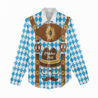 Germany Oktoberfest Women Casual Shirt Lederhosen Costume