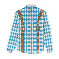 Germany Oktoberfest Women Casual Shirt Lederhosen Costume