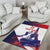 Custom France Basketball Area Rug Eiffel Tower Sporty Style