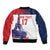 Custom France Basketball Bomber Jacket Eiffel Tower Sporty Style