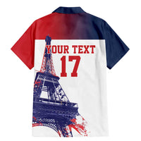 Custom France Basketball Family Matching Mermaid Dress and Hawaiian Shirt Eiffel Tower Sporty Style