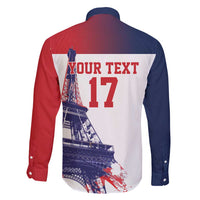 Custom France Basketball Family Matching Mermaid Dress and Hawaiian Shirt Eiffel Tower Sporty Style