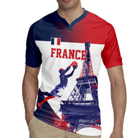 Custom France Basketball Rugby Jersey Eiffel Tower Sporty Style