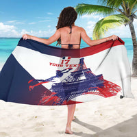 Custom France Basketball Sarong Eiffel Tower Sporty Style