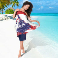Custom France Basketball Sarong Eiffel Tower Sporty Style