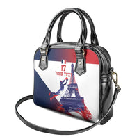 Custom France Basketball Shoulder Handbag Eiffel Tower Sporty Style