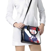 Custom France Basketball Shoulder Handbag Eiffel Tower Sporty Style