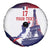 Custom France Basketball Spare Tire Cover Eiffel Tower Sporty Style