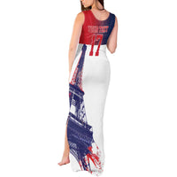 Custom France Basketball Tank Maxi Dress Eiffel Tower Sporty Style