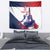 Custom France Basketball Tapestry Eiffel Tower Sporty Style