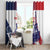 Custom France Basketball Window Curtain Eiffel Tower Sporty Style