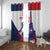 Custom France Basketball Window Curtain Eiffel Tower Sporty Style