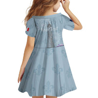 Personalized Fance Le 14 Juillet Family Matching Off Shoulder Maxi Dress and Hawaiian Shirt Eiffel Tower with Iris Flower