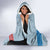 Personalized Fance Le 14 Juillet Hooded Blanket Eiffel Tower with Iris Flower