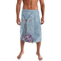 Personalized Fance Le 14 Juillet Lavalava Eiffel Tower with Iris Flower