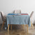 Personalized Fance Le 14 Juillet Tablecloth Eiffel Tower with Iris Flower