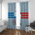 Personalized Fance Le 14 Juillet Window Curtain Eiffel Tower with Iris Flower