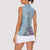 Personalized Fance Le 14 Juillet Women Sleeveless Polo Shirt Eiffel Tower with Iris Flower