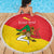 Personalized Italy Sicily Beach Blanket Sicilia Gorgoneion with Triskeles