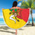 Personalized Italy Sicily Beach Blanket Sicilia Gorgoneion with Triskeles
