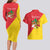 Personalized Italy Sicily Couples Matching Long Sleeve Bodycon Dress and Hawaiian Shirt Sicilia Gorgoneion with Triskeles
