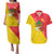 Personalized Italy Sicily Couples Matching Puletasi and Hawaiian Shirt Sicilia Gorgoneion with Triskeles