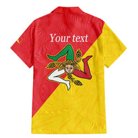 Personalized Italy Sicily Family Matching Mermaid Dress and Hawaiian Shirt Sicilia Gorgoneion with Triskeles