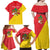 Personalized Italy Sicily Family Matching Off Shoulder Maxi Dress and Hawaiian Shirt Sicilia Gorgoneion with Triskeles