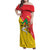 Personalized Italy Sicily Family Matching Off Shoulder Maxi Dress and Hawaiian Shirt Sicilia Gorgoneion with Triskeles