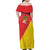 Personalized Italy Sicily Family Matching Off Shoulder Maxi Dress and Hawaiian Shirt Sicilia Gorgoneion with Triskeles