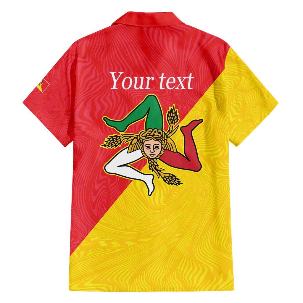 Personalized Italy Sicily Family Matching Off Shoulder Short Dress and Hawaiian Shirt Sicilia Gorgoneion with Triskeles