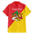 Personalized Italy Sicily Family Matching Off Shoulder Short Dress and Hawaiian Shirt Sicilia Gorgoneion with Triskeles