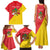 Personalized Italy Sicily Family Matching Tank Maxi Dress and Hawaiian Shirt Sicilia Gorgoneion with Triskeles